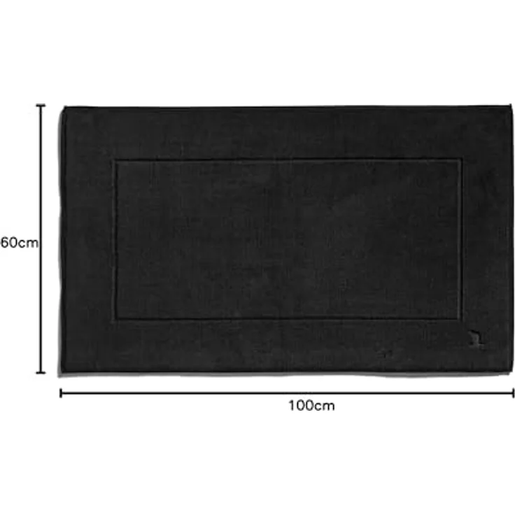 Möve Badematte Superwuschel, hochwertige Badteppich aus reiner Baumwolle, Pflegeleicht, Made in Germany, schwarz, 60x100 cm – Bild 3