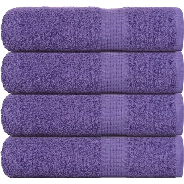 vidaXL Badetücher FROGN 4 Stk. Lila 100x150 cm 360 g/m² 136885 – Bild 1