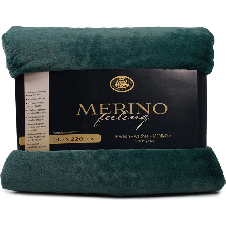 Wohndecke Merino Wendewohndecke, Gözze, kuschelig weich – Bild 3