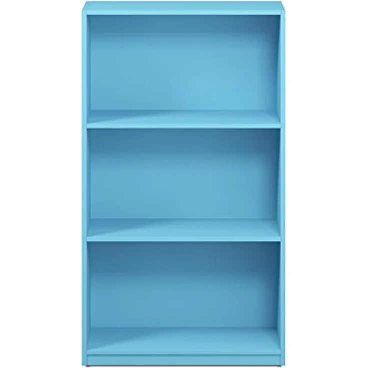 Furinno Basic Bücherregal mit 3 Fächern, Aufbewahrungsregal, holz, Hellblau, 23. 5x55. 25x100. 33 cm – Bild 7