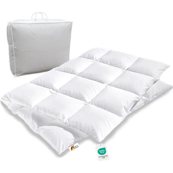 100% sibirische Winter Daunen Bettdecke Daunendecke 135x200 1100g warm
