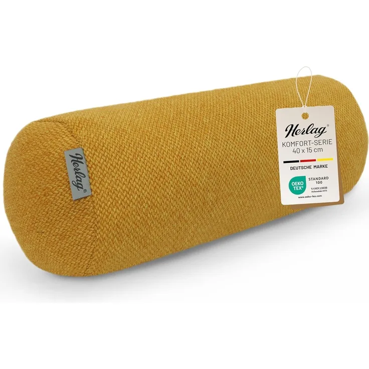 Herlag Nackenrolle LUXE, 65x20cm oder 40x15cm Nackenrolle, Kissenrolle, Dekokissen, waschbar