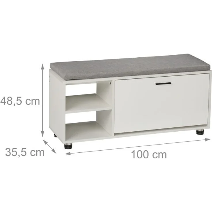 Schuhbank mit Sitzfläche & Schrank Set 10051179_685 – Bild 4