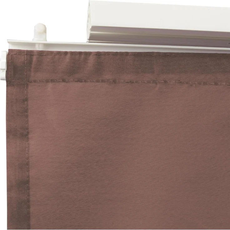 Bestlivings Flächenvorhang Elena 3er Pack (B x H) 60 x 260 cm Dunkelbraun, transparenter einfarbiger Schiebevorhang, in vielen Farben – Bild 6