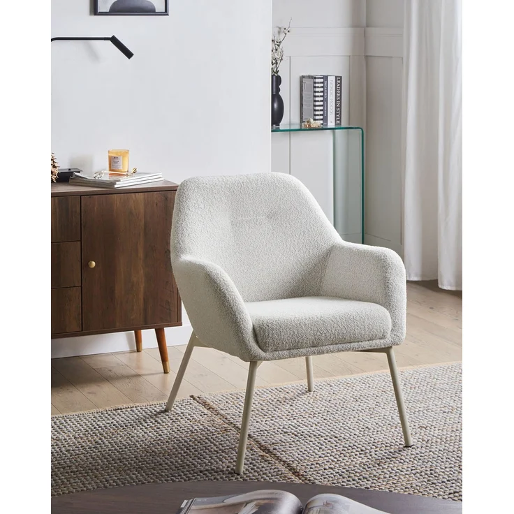 Sessel JABRO Stoff Cremeweiß – Bild 3
