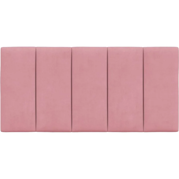 vidaXL Kopfteil-Kissen Rosa 100 cm Samt 374660 – Bild 5