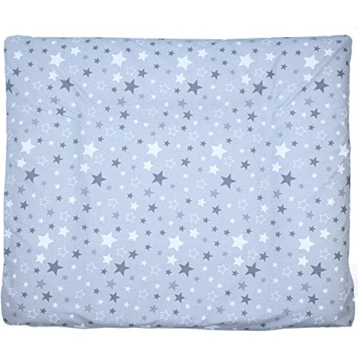 Wickelauflagenbezug - Wickelauflage -75x85 cm- Bezug für Wickelauflage Baumwolle (Star - DUNKEL, Nur Bezug) – Bild 3