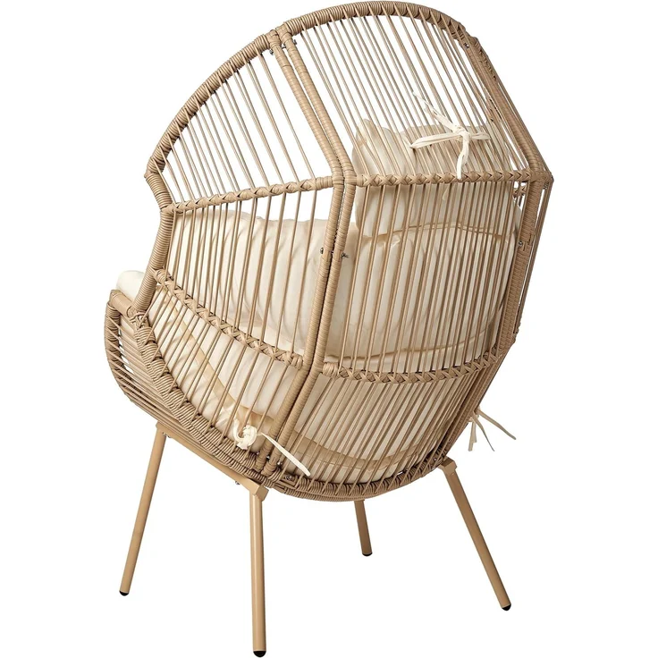 Gartenstuhl MURANO mit Fußstütze Natürlich – Bild 6