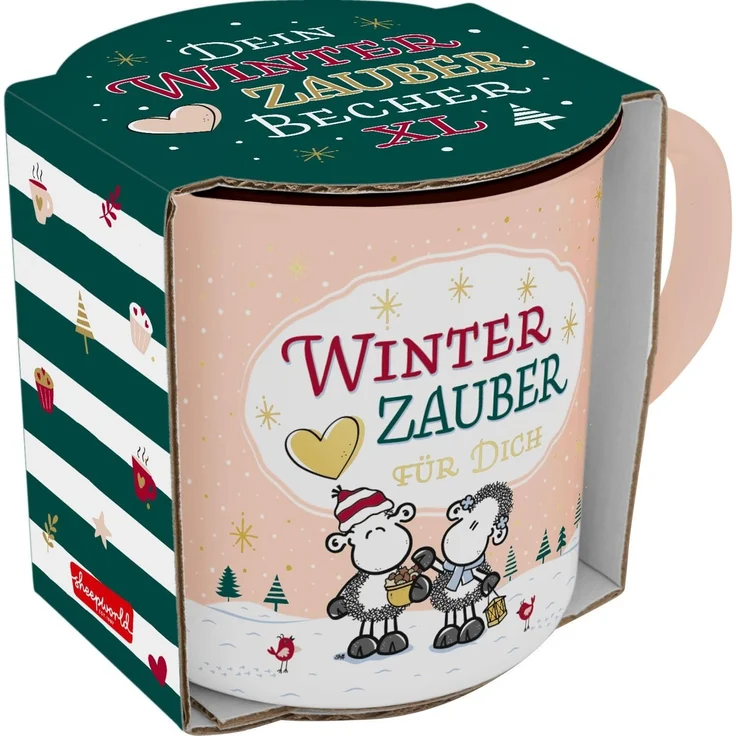 XL Tasse 52cl Geschenk Weihnachten Adventszeit Sheepworld WINTERZAUBER 51225 – Bild 4
