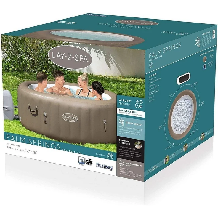 Bestway Whirlpool Lay-Z-SPA Palm Springs 60017 – Bild 3