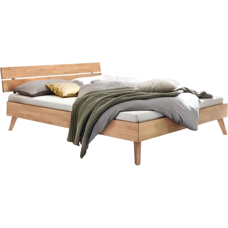 Hasena Trento Ortona Massivholzbett 180x200 Eiche bianco, geölt 20