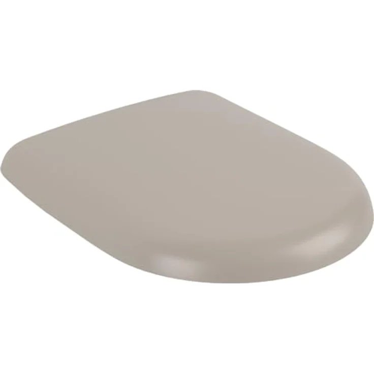 Villeroy & Boch Antao WC-Sitz, Toilettendeckel mit Absenkautomatik, abnehmbarer Toilettensitz aus bruchsicherem Duroplast, Klodeckel Original Ersatzteil, D-Form, Almond, matt – Bild 5