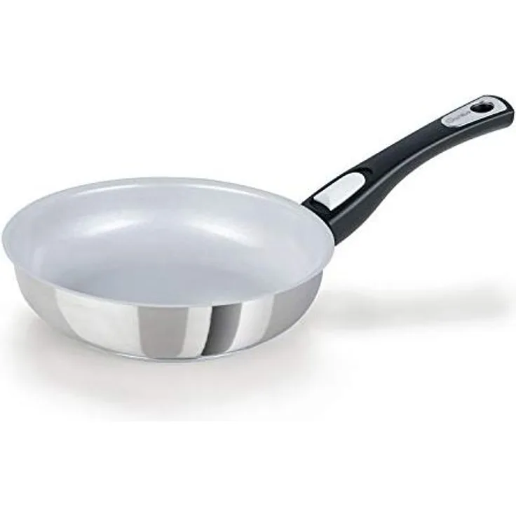 Genius Bratpfanne Cerafit Steel Pfanne 20 cm, Aluminium (1 Bratpfanne), für alle Herdarten, abnehmbarer Griff