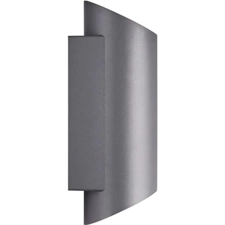 Nordlux Nico Wandleuchte 2218231050, rund, anthrazit, IP54, Außenleuchte ohne Leuchtmittel – Bild 3