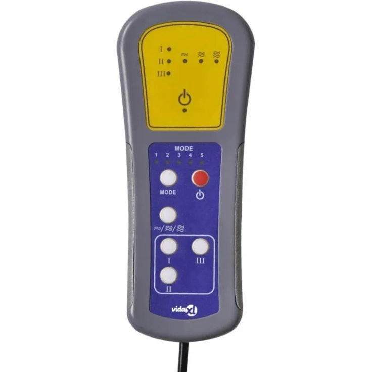 vidaXL Massagesessel mit Fußteil Gelb Samt 356698 – Bild 2