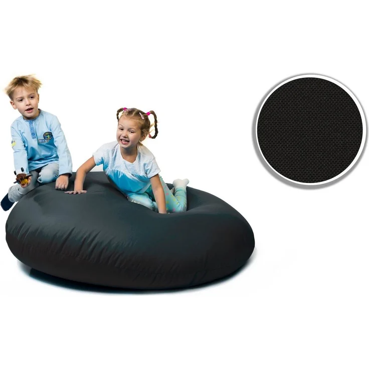 sunnypillow Sitzsack, mit Styropor Füllung, Outdoor & Indoor, Schwarz, Ø 145 cm – Bild 1