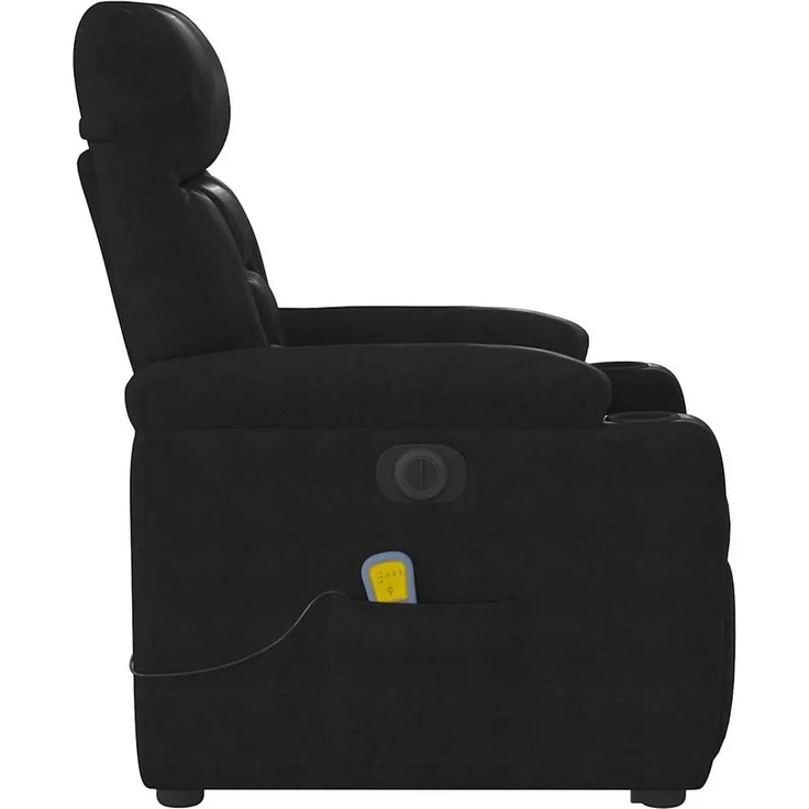 vidaXL Massagesessel Aufstehhilfe Elektrisch Schwarz Mikrofasergewebe 3303111 – Bild 6