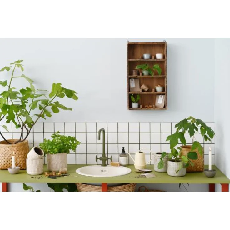 Wandregal Regal 4 Ablagen mit Fachteilern 12 Fächer Holz Unika Laursen 21024-30 – Bild 2