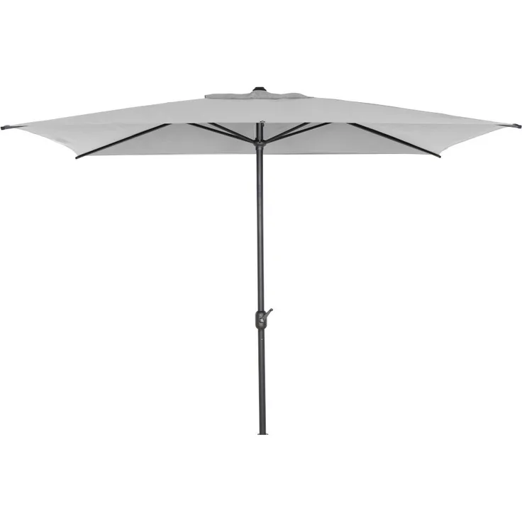 Isa Mittelstockschirm anthrazit/stone 200x300 cm