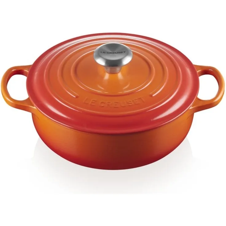 Le Creuset Signature Gusseisen Ofenrot Sauteuse 24 cm