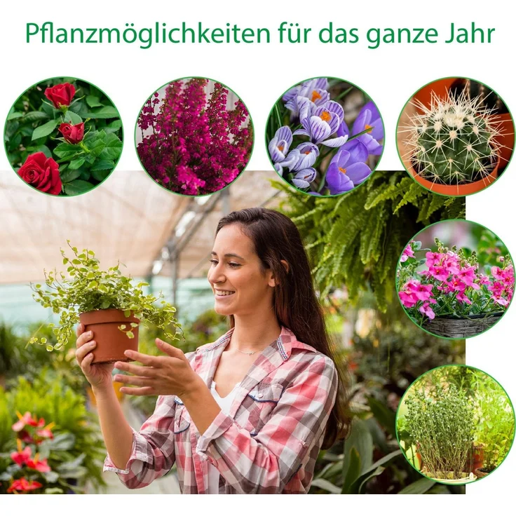 CEPEWA Pflanzeinsatz Pflanzkasten gewellt 12er Set Europalette Kunststoff 37x9,5x13,5cm (12 St) – Bild 3