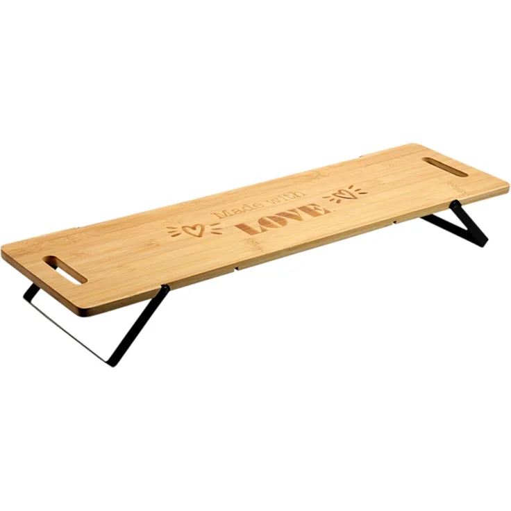 KESPER 58386 Brett mit Ständer, Bambus FSC-zertifiziert, 67x19 cm / Servierbrett