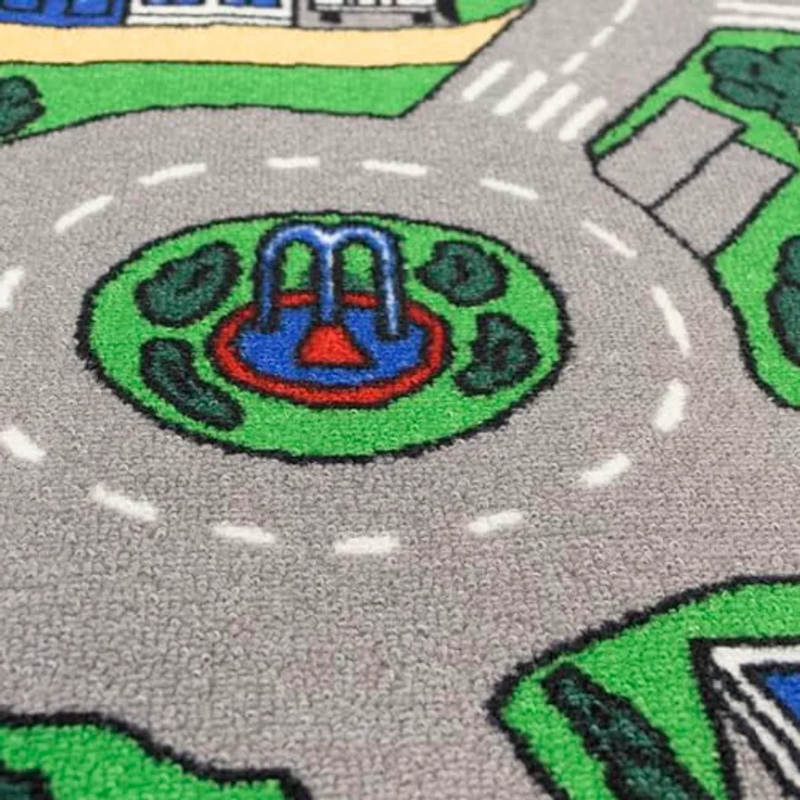 Primaflor Interaktiver Spielteppich CITY - 200x300 cm, Made in Europe Kinderteppich mit Straßenmotiv, Hochwertiger Straßen-Teppich für Kinder- und Spielzimmer, Spielmatte für Jungen und Mädchen – Bild 5