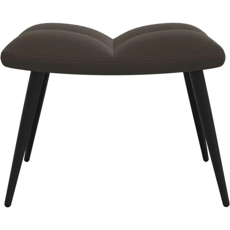 vidaXL Relaxsessel mit Hocker Dunkelgrau Samt [328085] – Bild 8