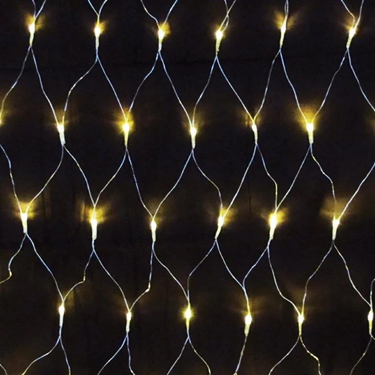 Mojawo Lichtervorhang 240er LED-Lichternetz warmweiß – Bild 5