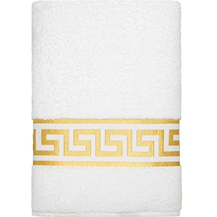 Belle Arti Handtücher Luxus Mäander Gästetücher Badetücher Duschtücher Saunatücher in Set, (1-St), schwarz, weiss, beige, rot, gold, 100% Baumwolle, Frottee, eingestickt – Bild 2