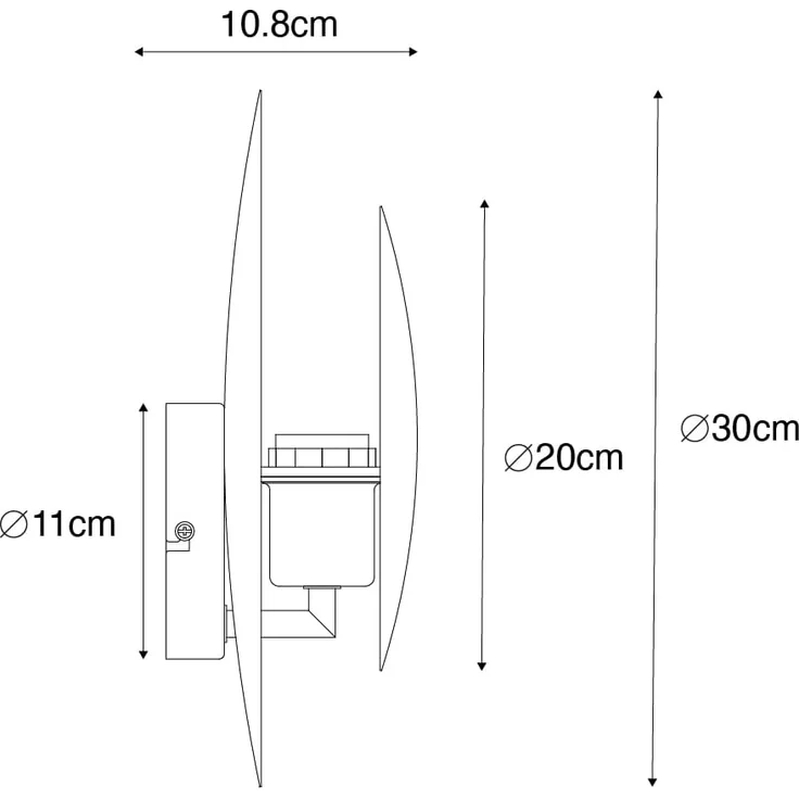 Qazqa Wandleuchte Emilienne, ohne Leuchtmittel, E27, Schwarz, Art Deco, Stahl, 1-flammig – Bild 4