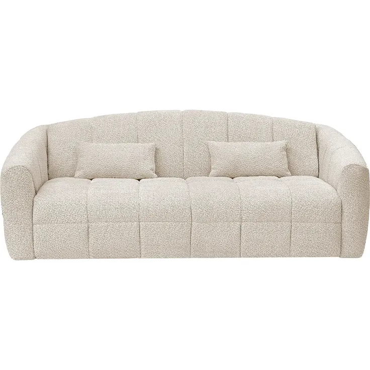 Vente-unique - RETUNA Sofa Stoff Beige - B 208 cm105 cm x H 90 cm x L 220 cm – Bild 2