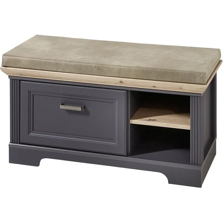 Garderobenset JASMIN GH80 Farbton Graphit und Artisan Eiche 5-teilig – Bild 5