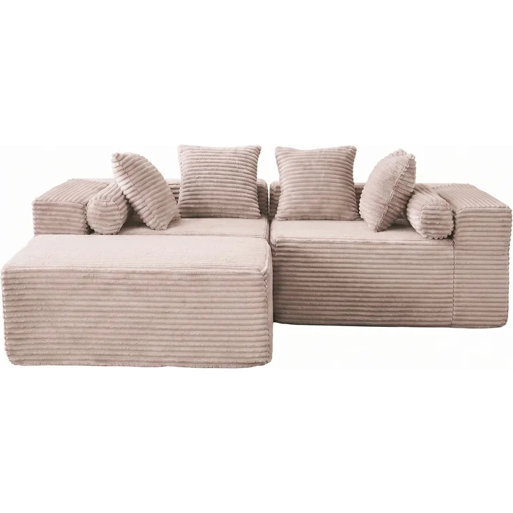 3-Sitzer Sofa, B 266 x T 110 x H 60,01 cm, modular mit Chaise – Bild 6