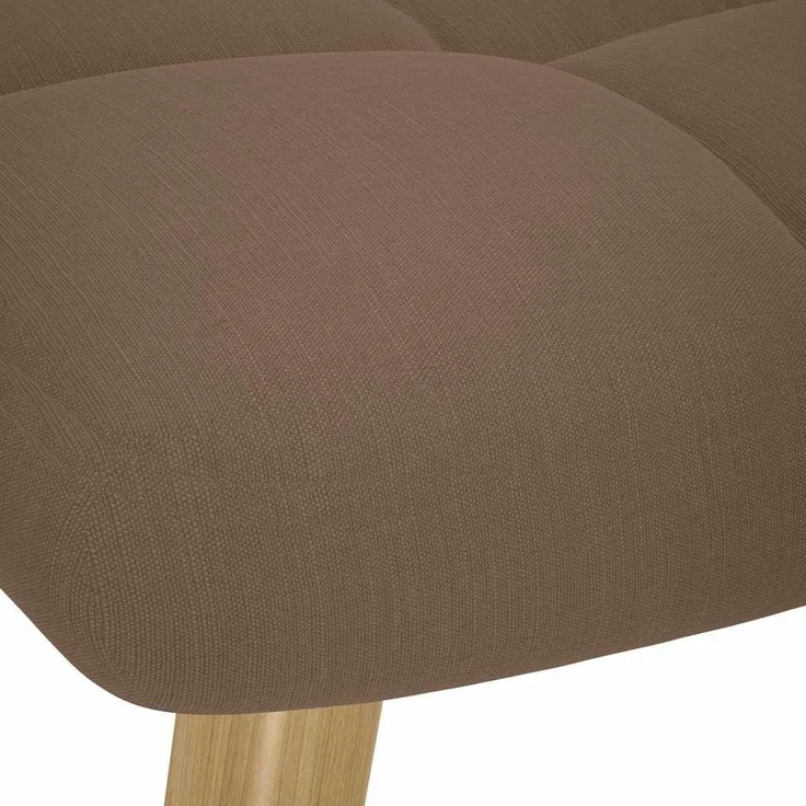vidaXL Schaukelstuhl mit Fußhocker Braun Stoff 4016804 – Bild 7