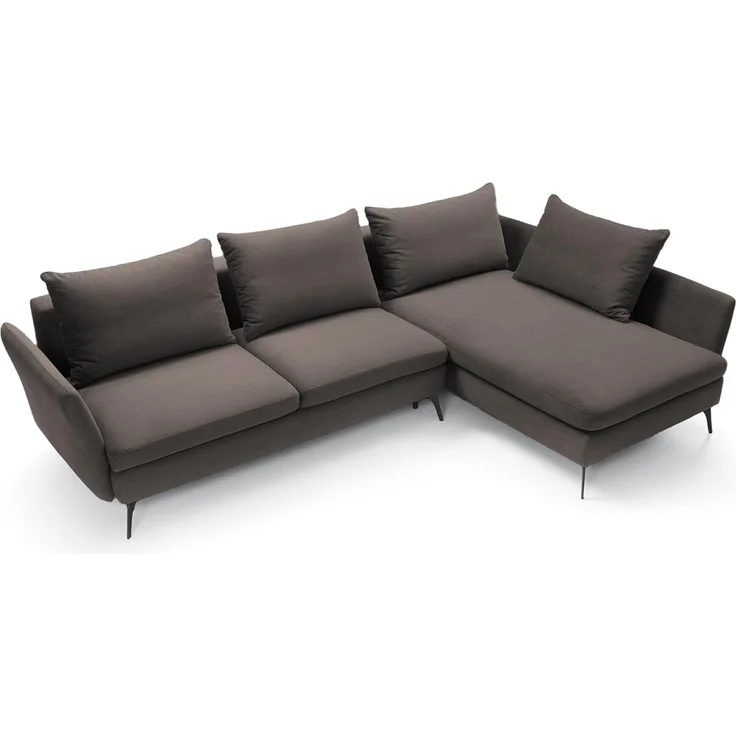 Ecksofa DEMISBAL mit Schlaffunktion, Bettkasten, Dunkelgrau, linksseitig – Bild 3