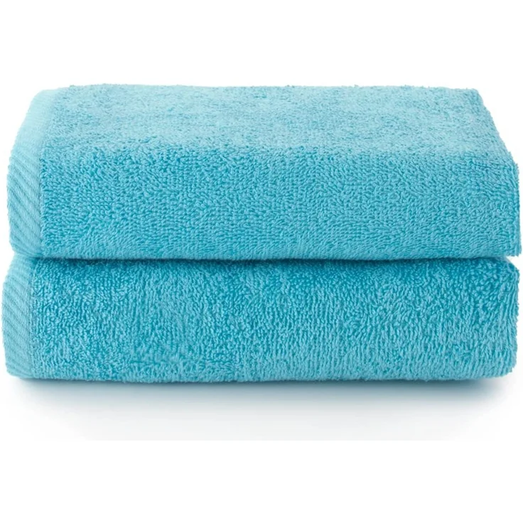 Top Towel - Plus - Große Badetücher - Badezimmerhandtücher - 2 Hand- oder Waschbeckenhandtücher - 50x100 cm - 100 % Baumwolle - Aquamarin