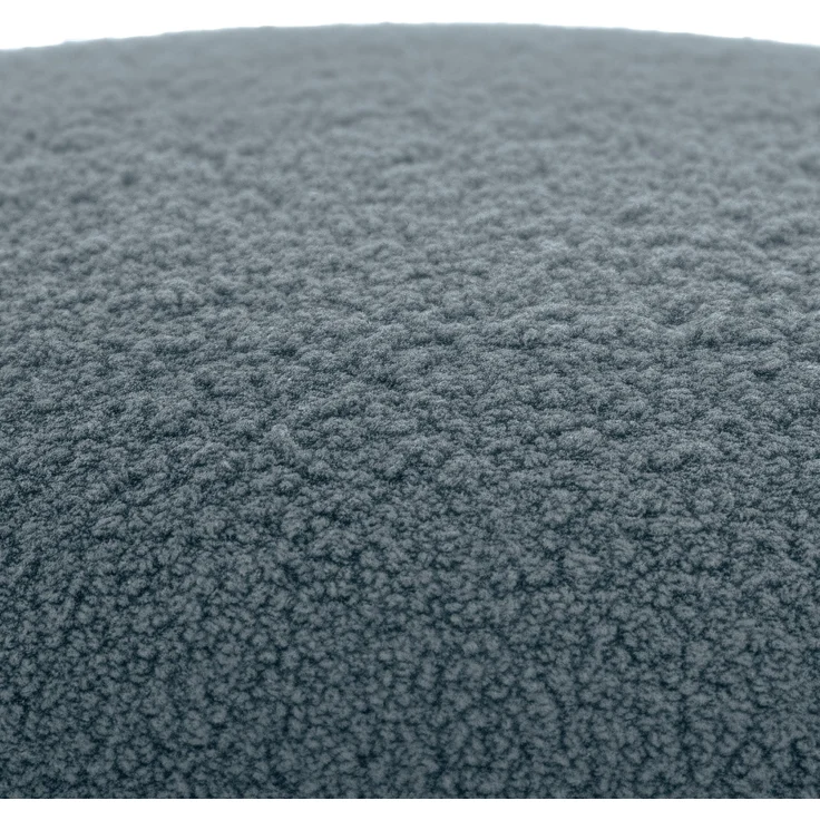 CLP Sitzhocker Alfrisa mit Teddystoff oval Fußhocker stabiles Holzgestell,dunkelgrau – Bild 6