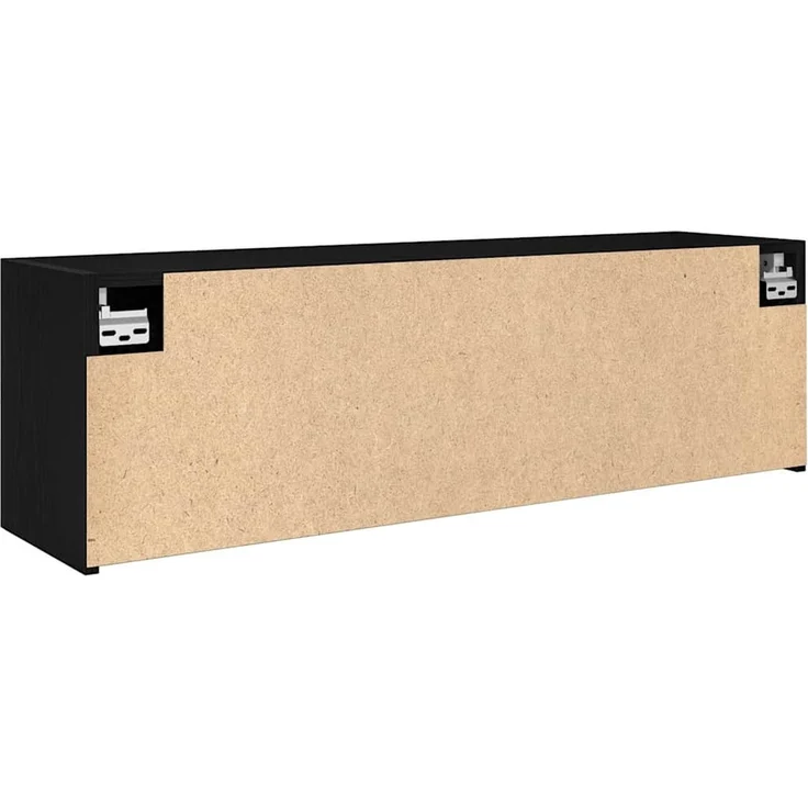 vidaXL Bad-Wandschrank Schwarz 100x25x30 cm Holzwerkstoff 860095 – Bild 7