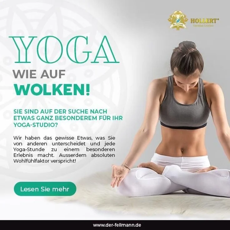 Yoga Schaffell Weiß Wollhöhe 3-4 cm Größe: 140-150 – Bild 4