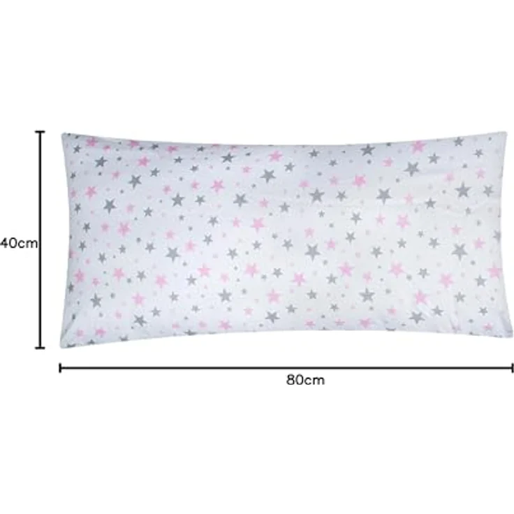 Heubergshop Kissenbezug, (1 Stück), 40x80 cm Sterne Kissenhülle Kinder Kids Baumwolle (1 x EW-640/2-40x80) – Bild 2