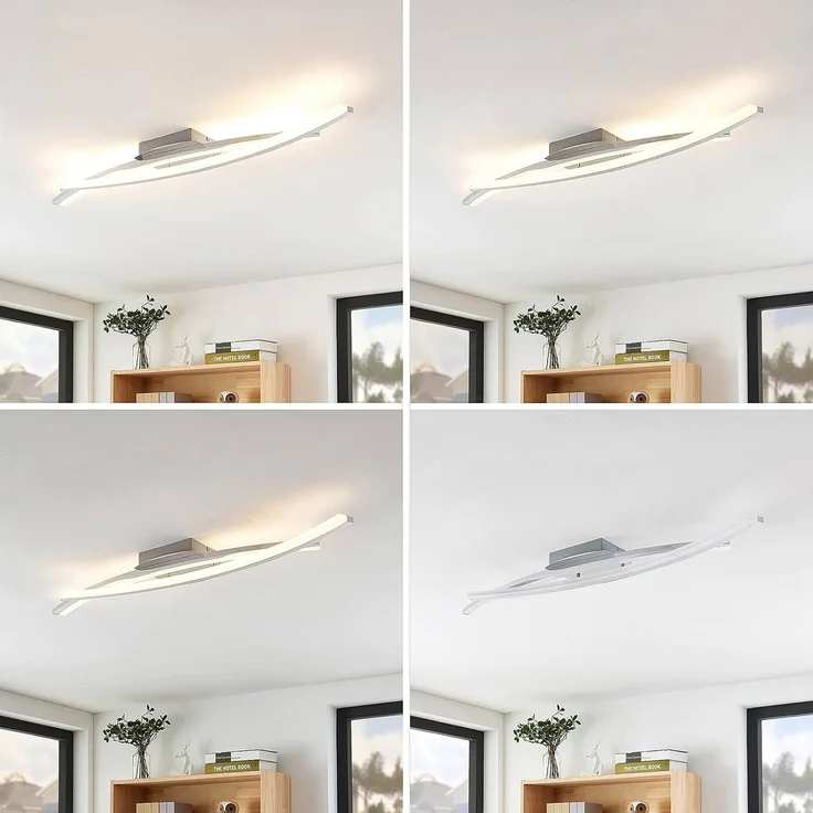 Lindby Deckenleuchten Elarit, Enthalten, LED 30 W gesamt, warmweiß – Bild 5