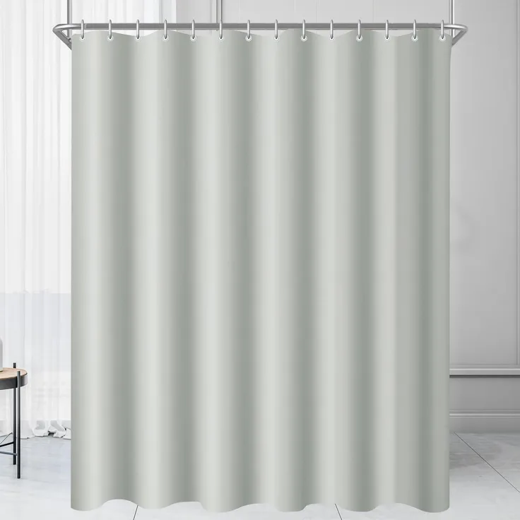 Duschvorhang Antischimmel Wasserabweisend Waschbar Grau 80 x 180 cm