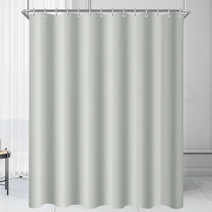 Duschvorhang Antischimmel Wasserabweisend Waschbar Grau 80 x 180 cm – Bild 1