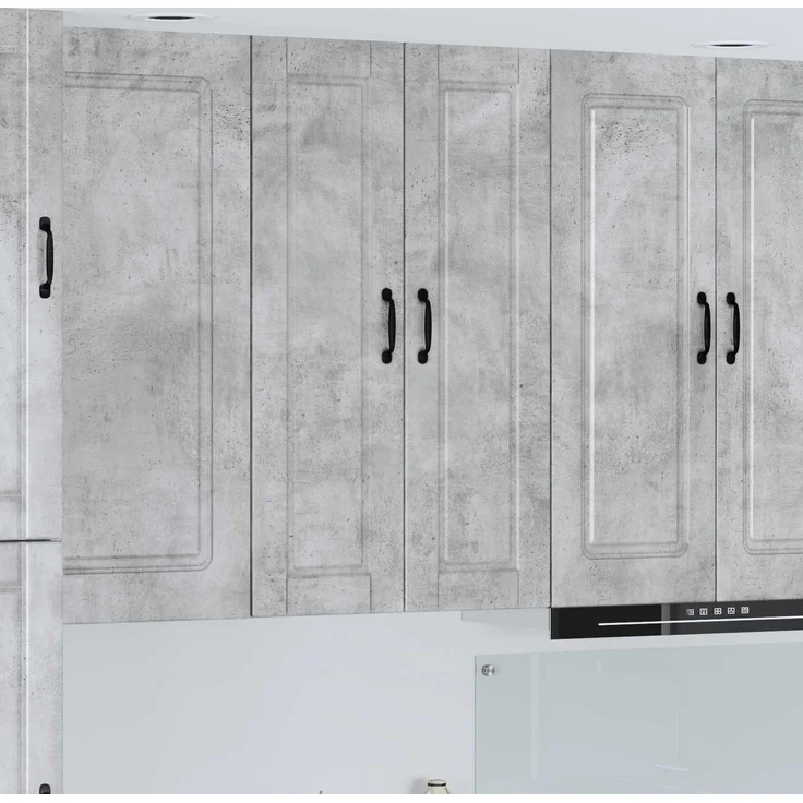 vidaXL Wandschrank PORTO Betongrau 30 x 31 x 100 cm Holzwerkstoff 885458 – Bild 1
