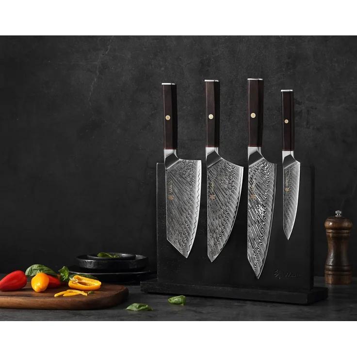 Wakoli Magnet-Messerblock Culinary Asia I 4 Küchenmesser & magnetischer Messerblock – Bild 2