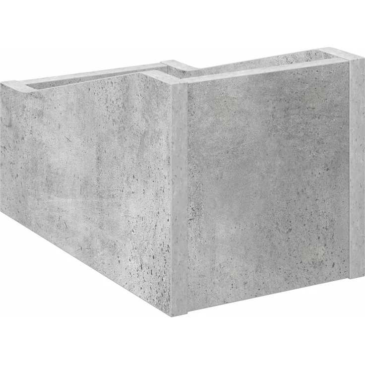 vidaXL LP Plattenbox Betongrau 18 x 32 x 18 cm Holzwerkstoff 8012800 – Bild 6