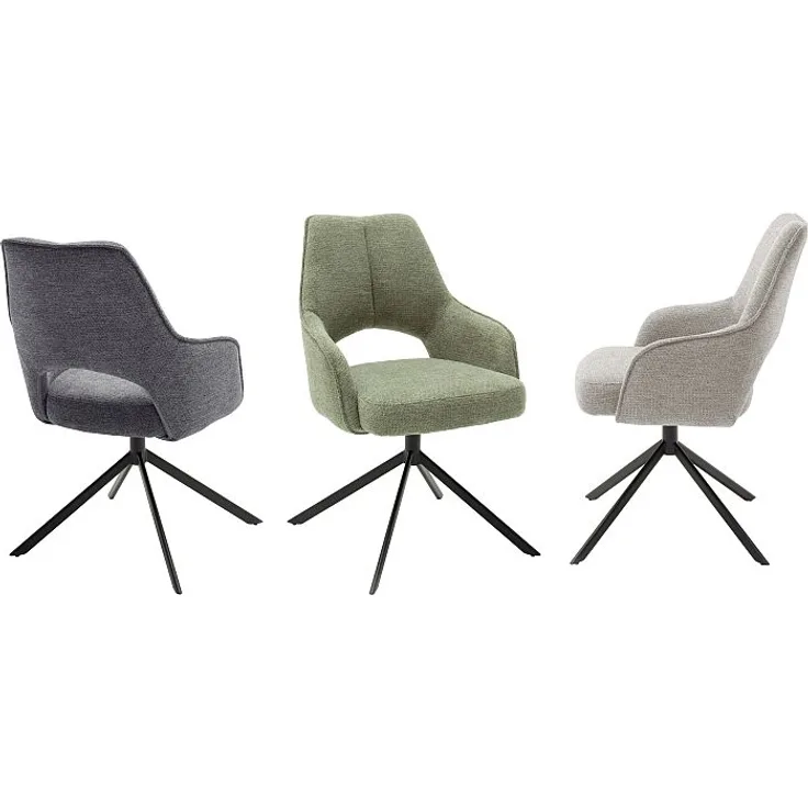 2er Set Sesselstuhl Bangor - Olive