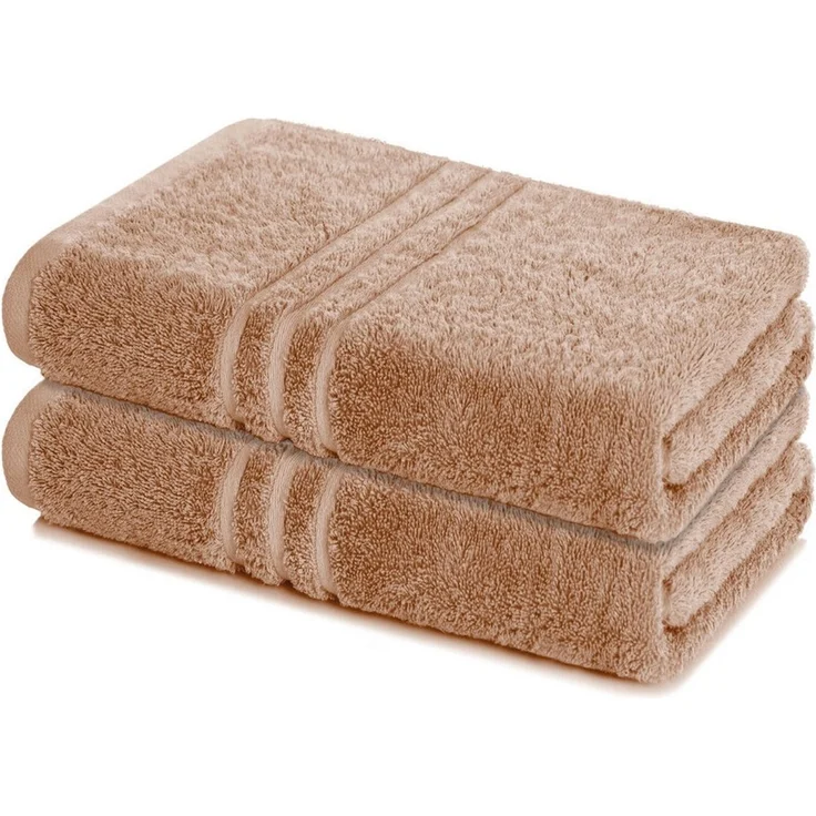 Lavea Badetuch Elena 2er Set Badetücher 100x150 cm, Duschtuch, 500 g/m² Frottier, weich & saugstark, pflegeleicht – Bild 1