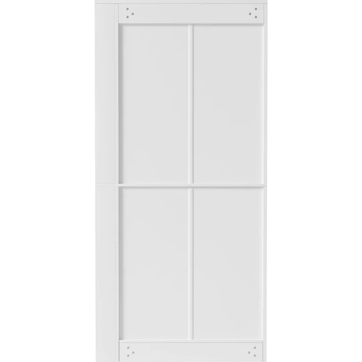 ZUBALIYA Regalschrank (85 x 35 x 180 cm), 2 Türen, Verstellbare Einlegeböden, Stauraum für Wohnzimmer, Arbeitszimmer und Flur, Weiß – Bild 18